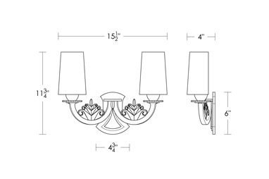 Brandt Leaf Sconce ADA